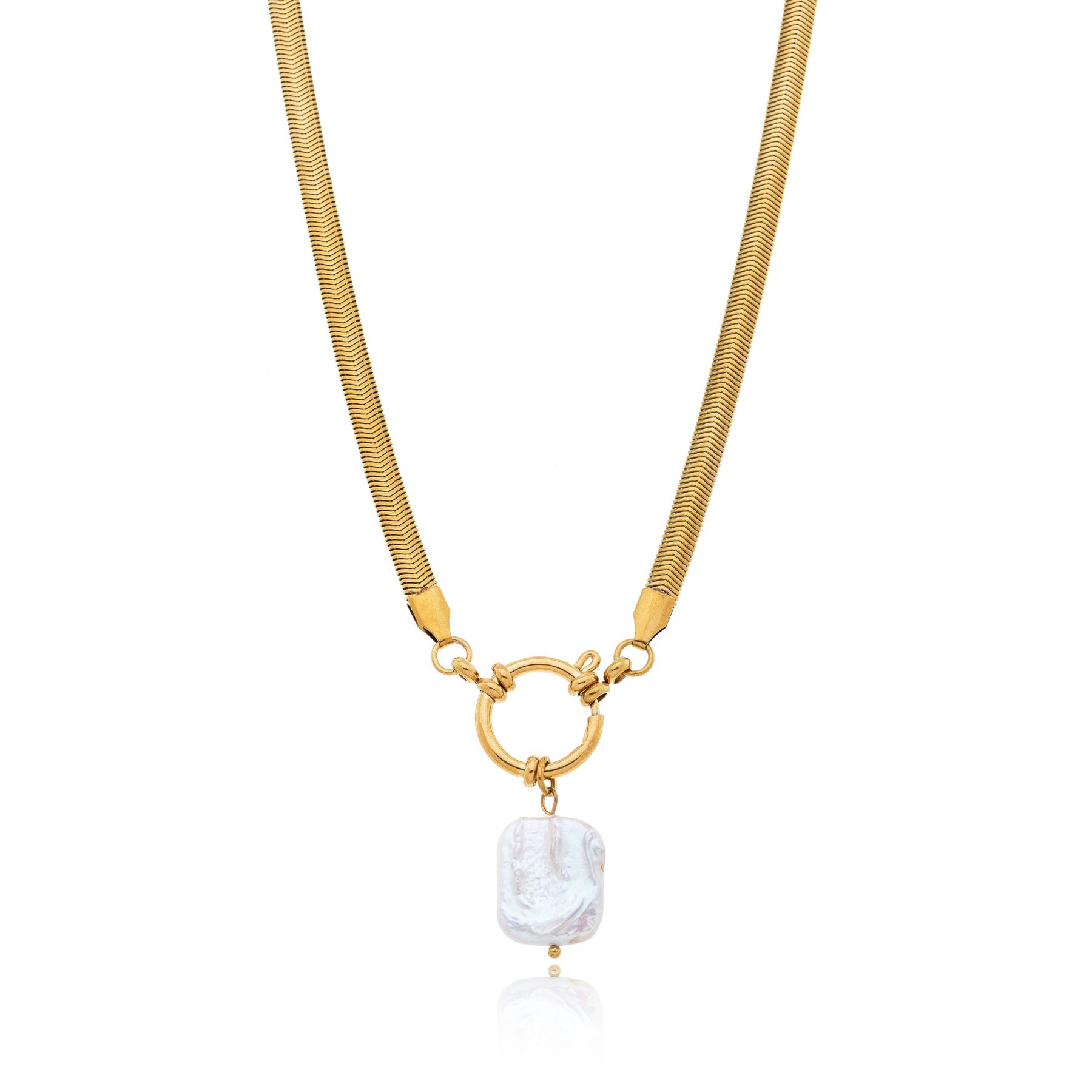 Colar Praia de Itacaré Banhado a Ouro 18k