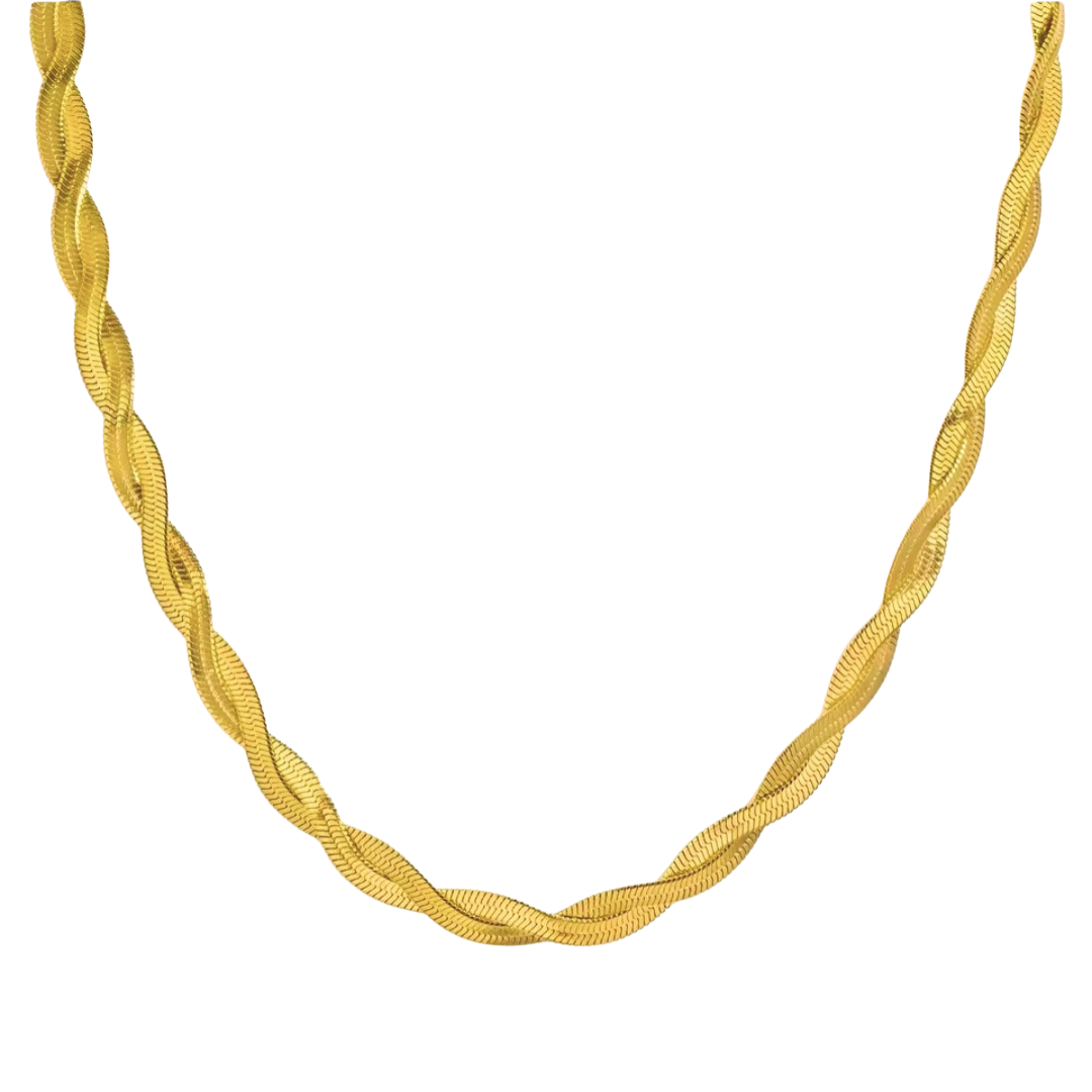 Colar Entrelaços Banhado a Ouro 18k