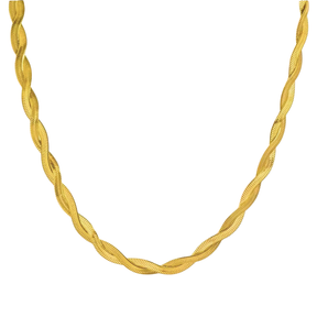 Colar Entrelaços Banhado a Ouro 18k