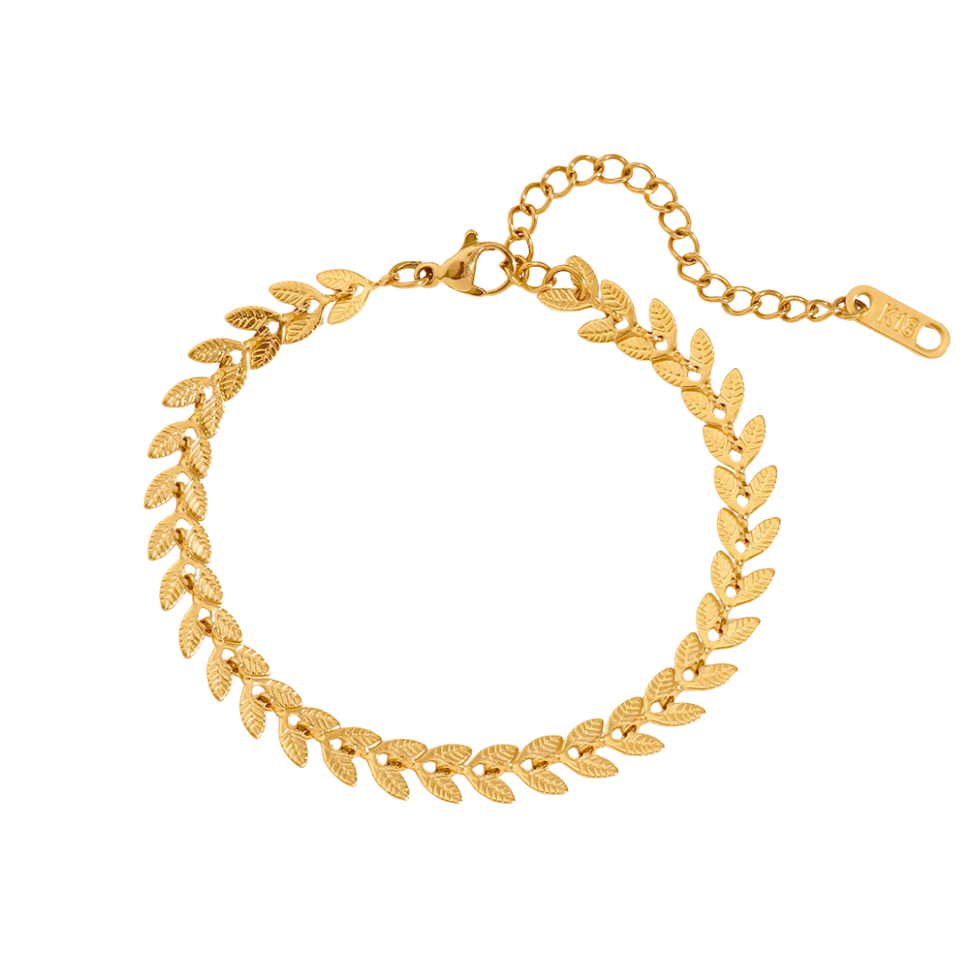 Pulseira Escamas Banhada a Ouro 18k