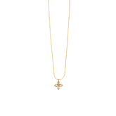 Colar Trevo em Flor Banhado a Ouro 18k