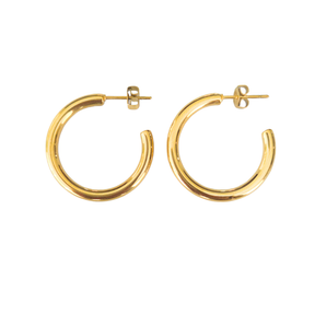 Brinco Argola Clássica 2,5cm Banhado a Ouro 18k