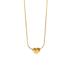 Colar Mini Coração Banhado a Ouro 18k