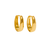 Brinco Argola Gota P (1,1cm) Banhada a Ouro 18k