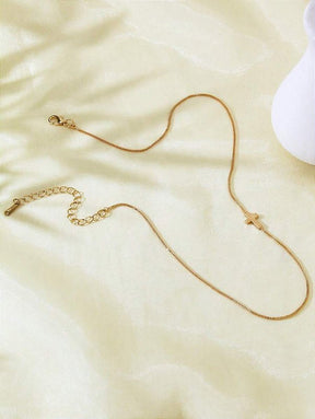 Colar Cruz Banhado a Ouro 18k