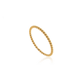 Anel Torcido Fino Banhado a Ouro 18k