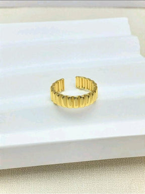 Anel Ajustável Caracol Banhado a Ouro 18k