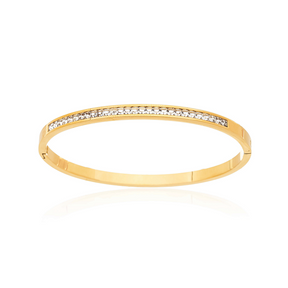 Bracelete Fio de Zircônias Banhado a Ouro 18k