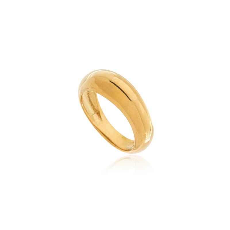 Anel Duna Banhado a Ouro 18k