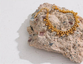 Pulseira Dandara em Aço Banhado a Ouro