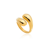 Anel Abraço Banhado a Ouro 18k