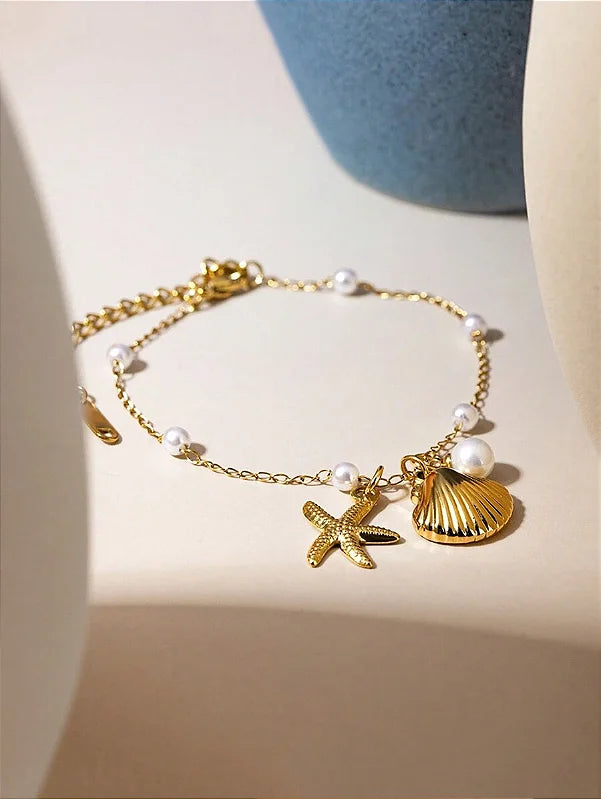 Pulseira Maresia Banhada a Ouro 18k