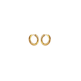 Brinco Argolinha Lisa PP (0,8cm) Banhado a Ouro 18k