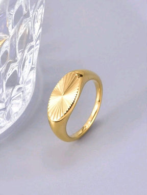 Anel Amanhecer Banhado a Ouro 18k