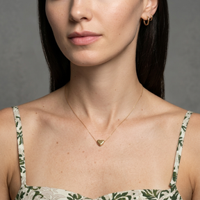 Colar Mini Coração Banhado a Ouro 18k