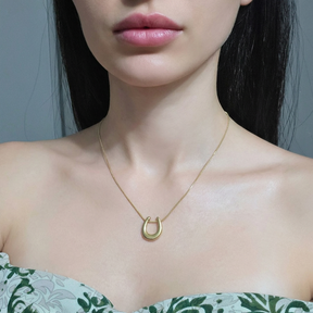Colar Boa Sorte Banhado a Ouro 18k