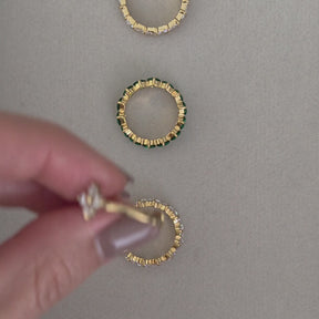 Anel Ajustável Trevo em Flor Banhado a Ouro 18k