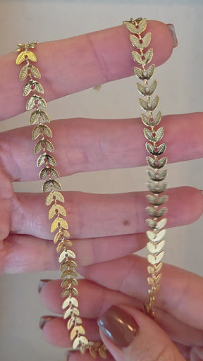 Colar Escamas Banhado a Ouro 18k